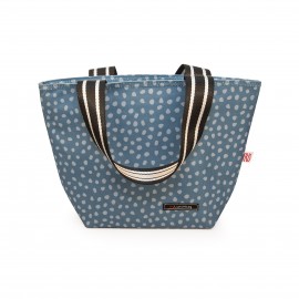 Bolsa merienda puntos azul Iris