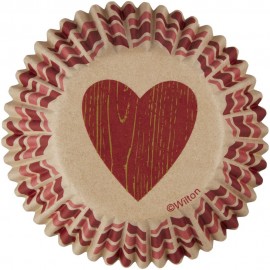 75 Caissettes en papier cuore