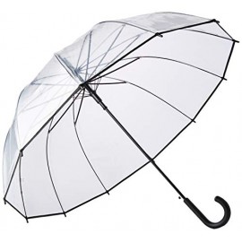Parapluie transparent bord noire Smati