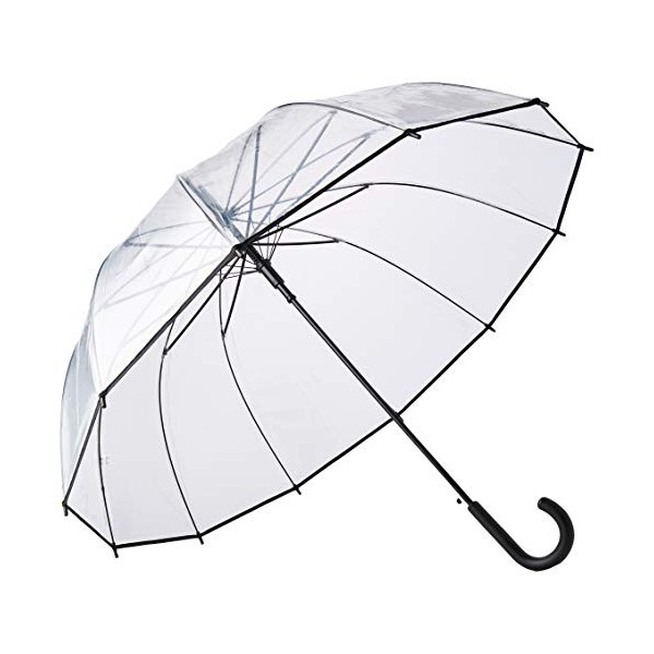 Parapluie transparent bord noire Smati