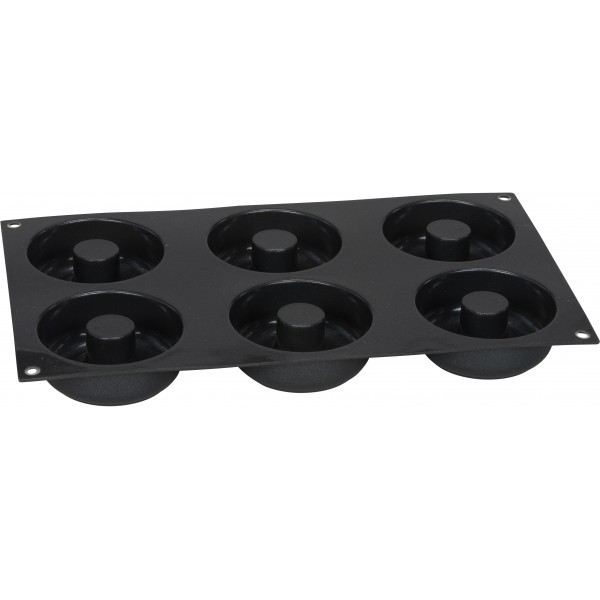 Molde de silicona para 6 donuts