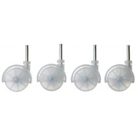 Set 4 ruedas c/bloqueo Closet system-Unicom