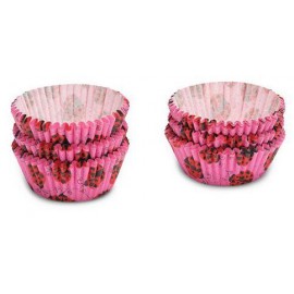 75 Caissettes en papier rose