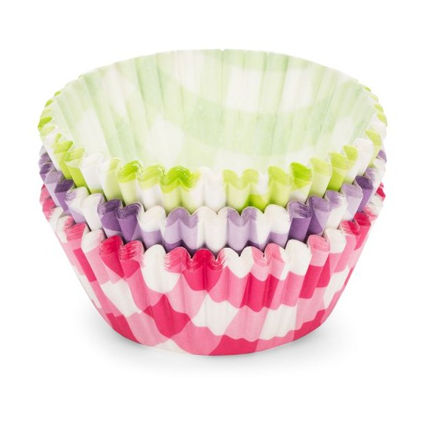 90 Caissettes en papier vichy