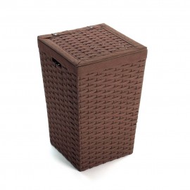 Panier à linge marron
