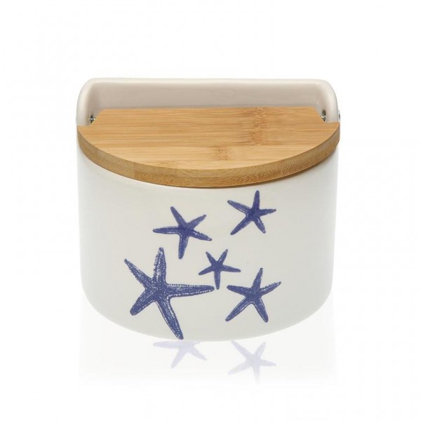 Salière rond blue sea