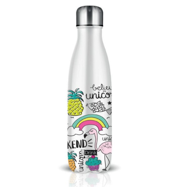 Botella i-total 500 ml. unicornio
