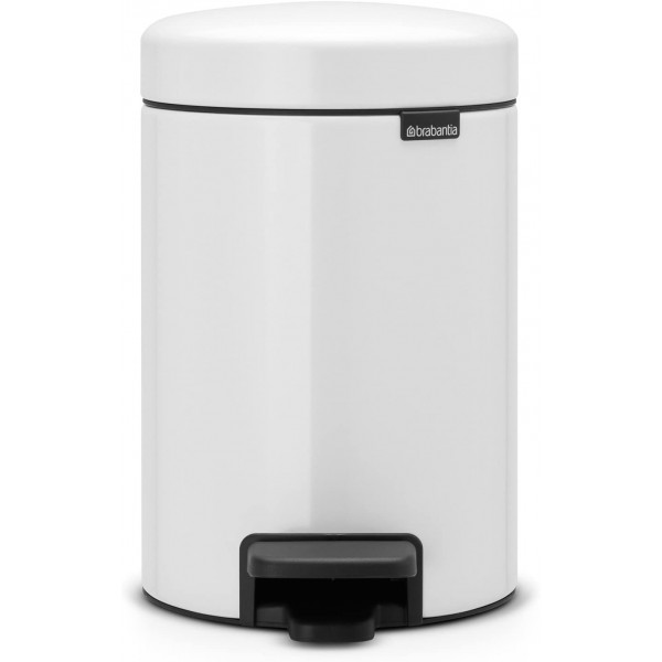 Cubo pedal 3l blanco newicon Brabantia