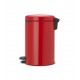 Cubo newicon pedal 12 l. rojo Brabantia