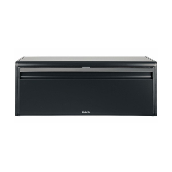 Boîte à pain abattant noir