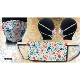 Masque higienique 3-6annes fleurs