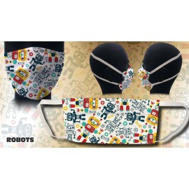 Masque higienique 3-6annes robots