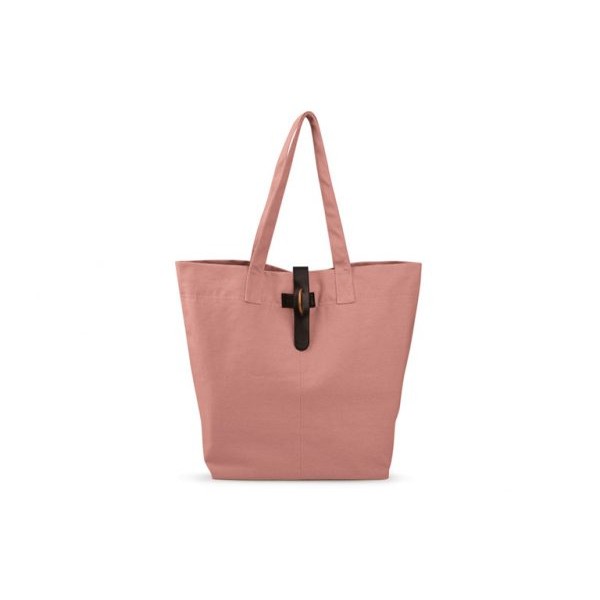Natural lunchbag rosa