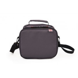 Lunch bag recicled gris + contenedor vidrio Iris