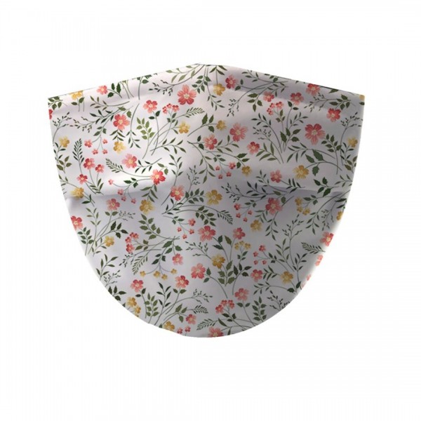 Masque higienique adulte fleurs