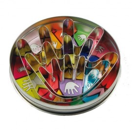 Caja moldes corta-galletas manos 3 pcs