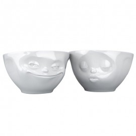 2 Bowls 200 ml. beso y sonrisa maligna Tassen