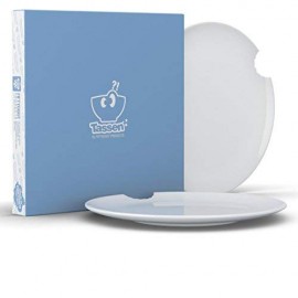 2 assiettes avec morsure Tassen