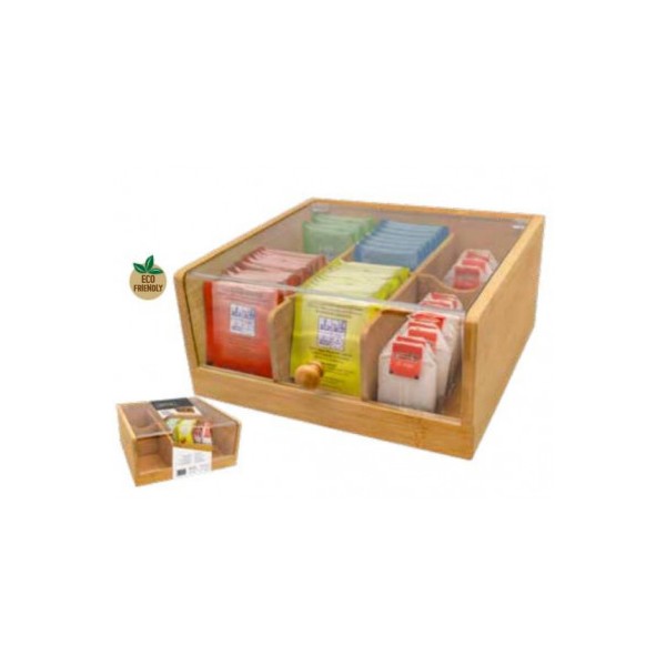 Boîte thé en bambou