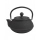 Théière en fer fondue noir