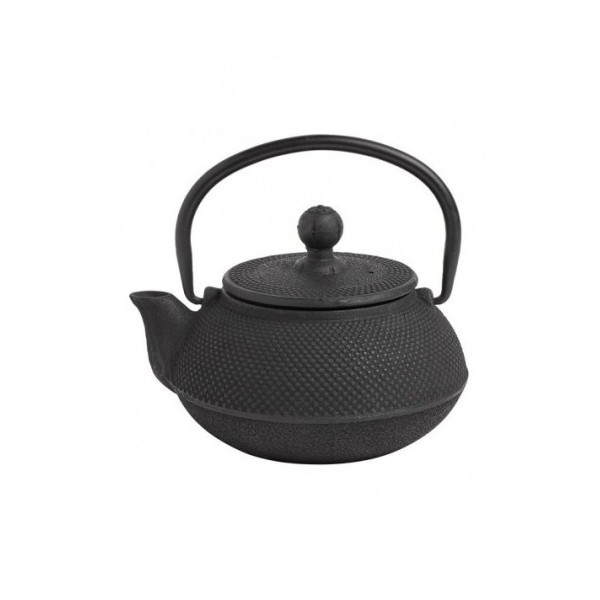 Tetera de hierro fundido negra