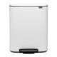 Cubo pedal 2 compartimentos Bo blanco de Brabantia 2 x 30