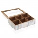 Caja de Te madera Corduroy