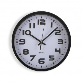 Reloj de Cocina Negro 30 cm