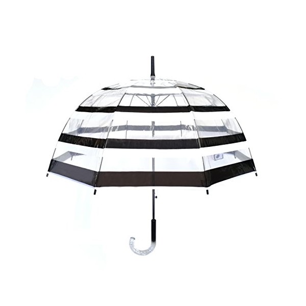 Paraguas automático anti viento lunares plata Smati