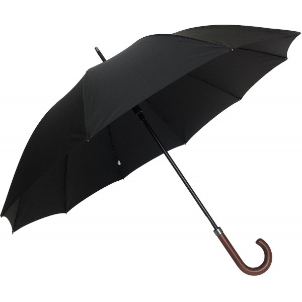 Parapluie canne homme résistant noir