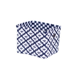 Cesto motif mediano azul