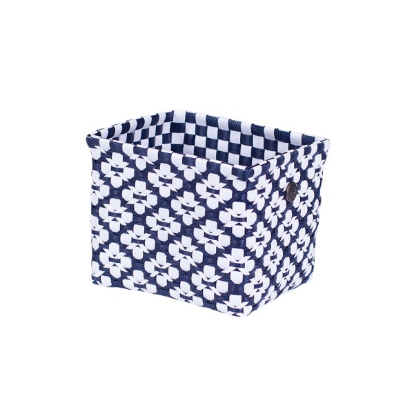 Cesto motif mediano azul