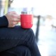 Vaso térmico con asa rojo 0,28 l.