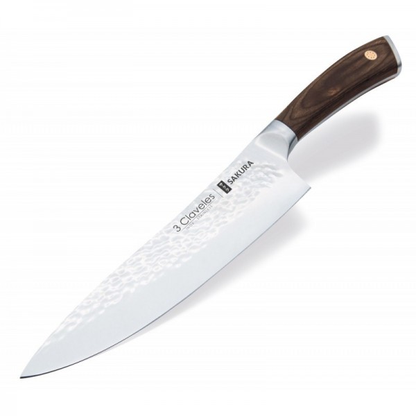 Cuchillo forjado Chef 3 claveles Sakura