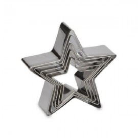Set moldes corta-galletas Estrellas 5 pcs