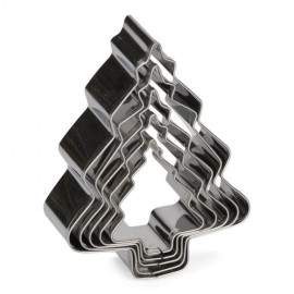 Set moldes corta-galletas Abetos 5 pcs