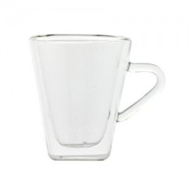 Taza café doble cristal (2 x) 10,5 cl.