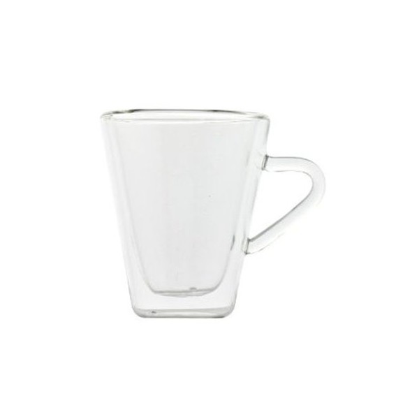 Taza café doble cristal (2 x) 10,5 cl.