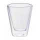 Vaso café doble cristal (2 x) 8,5 cl.