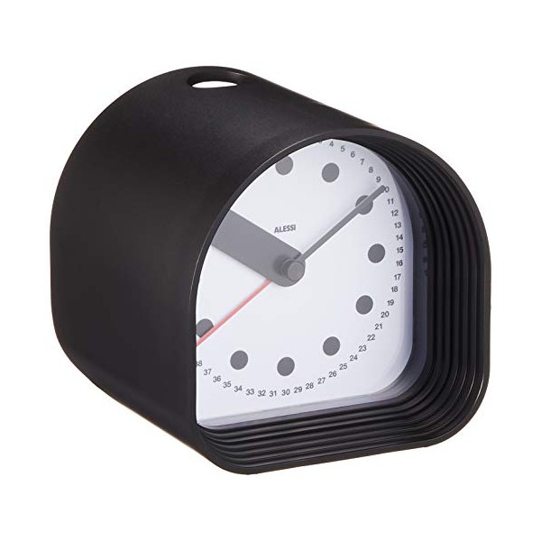 Despertador negro Optic Alessi
