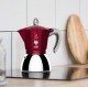New Moka induction 4 tazas roja