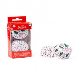 36 caissettes en papier Nöel étoiles