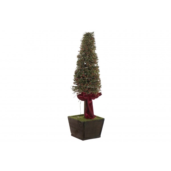 Arbre led ratan rouge