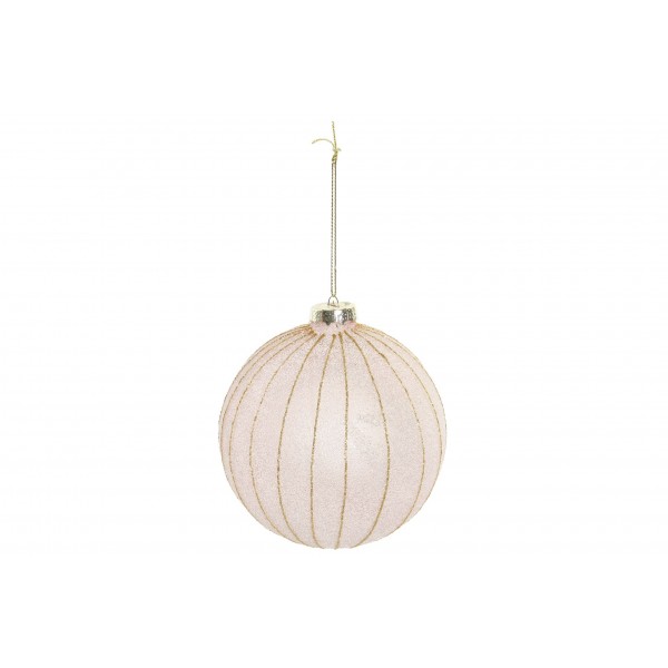 BOLA DECORACIÓN CRISTAL 10X10 GLASEADO