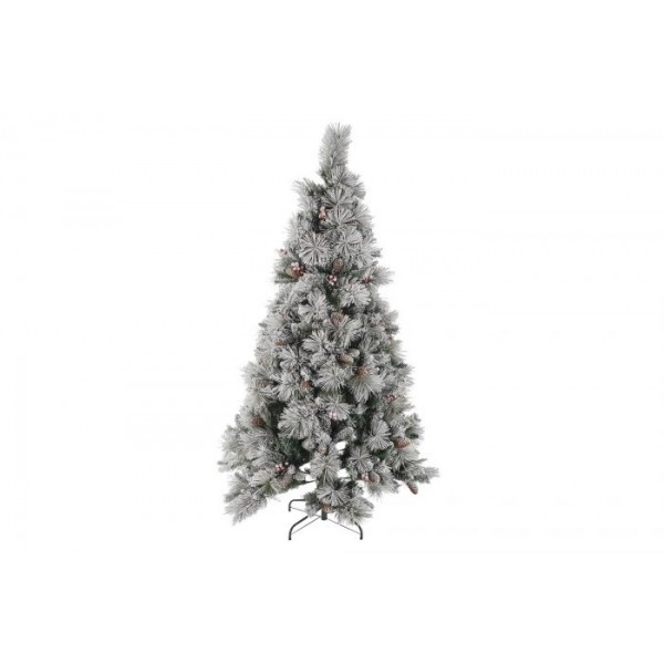 ARBOL PVC PIÑAS 80X80X120 214 RAMAS NEVADO BLANCO