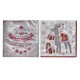 20 servilletas papel motivos navideños