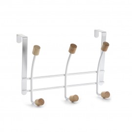 Perchero puerta blanco