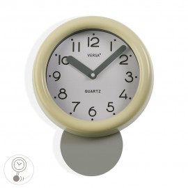 Horloge cuisine beige