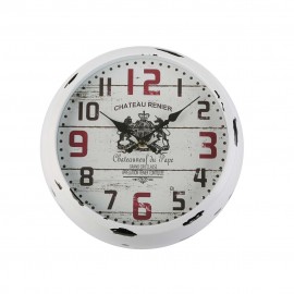 Reloj de pared blanco 30 vintage