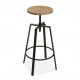 Tabouret réglable bois